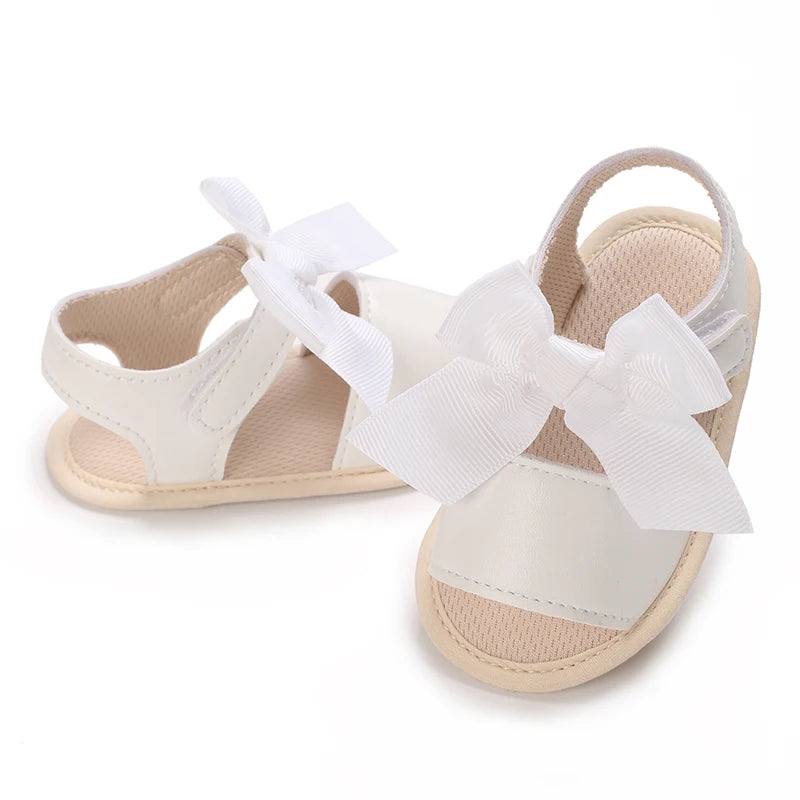 3-Color Girls Prewalker Baby Shoes Summer 0-18 Months Baby Shoes Soft Soles Breathable Sandal Toddlers