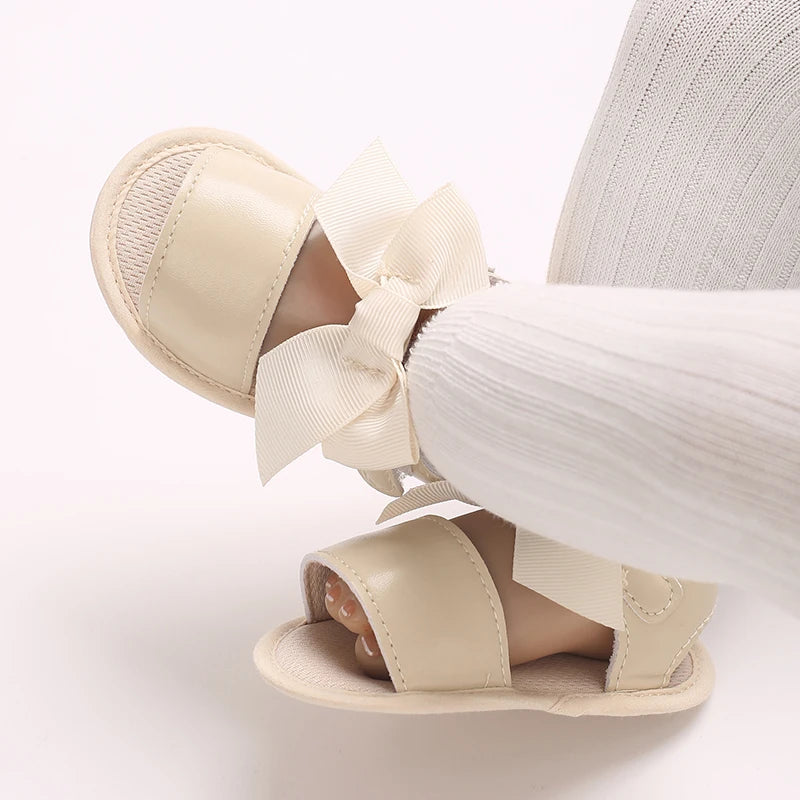 3-Color Girls Prewalker Baby Shoes Summer 0-18 Months Baby Shoes Soft Soles Breathable Sandal Toddlers
