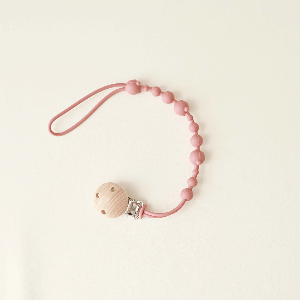 1/4PCS New Baby Gift Teether Chain BPA Free Silicone Baby Pacifier Clip Portable Nipple Holder Teether Toys Baby Accessories