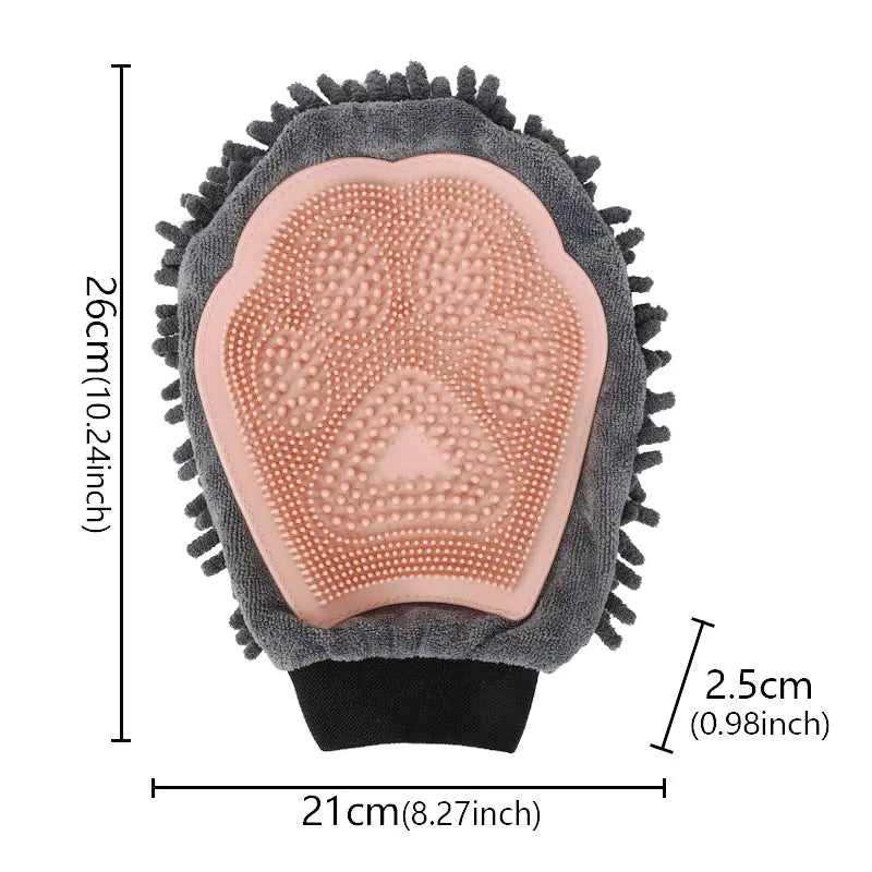 1PC Dog Grooming Brushes Shedding Comb Gloves Double-Sided Cleaning Massage Glove Dog Hair Removal Glove Dog Hair Removes Glove