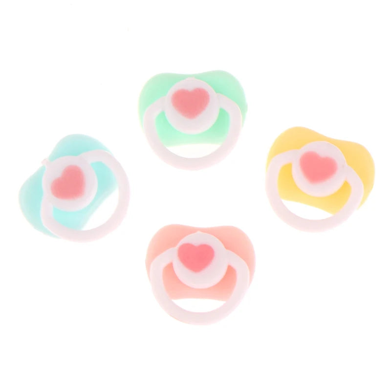 Lovely Mini Doll Pacifier Play House Supplies Dummy Nipples For OB11 BJD Doll Baby Dolls Kids Toy Baby Pacifier Accessories