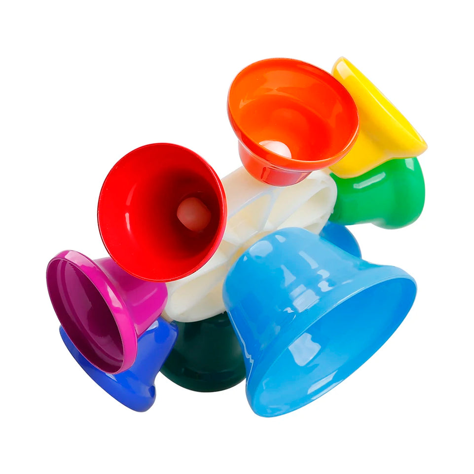 Orff Musical Instrument Set Colorful 8-Note Hand Bell Children's Music Toy Baby Early Education Beautiful Christmas Gift