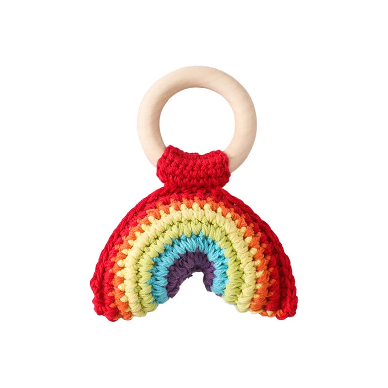 Handmade Rattan Rattles Educational Toys for Kids Crib Mobile Hand Bell Baby Accessories Infant Sensory Toy Baby Teether GIfts