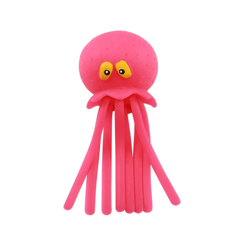 Summer Swimming Play Water Bathroom Toy Baby Bath Toys Sponge Water Absorbing Octopus Squeezing Stress Relief Toys for Children
