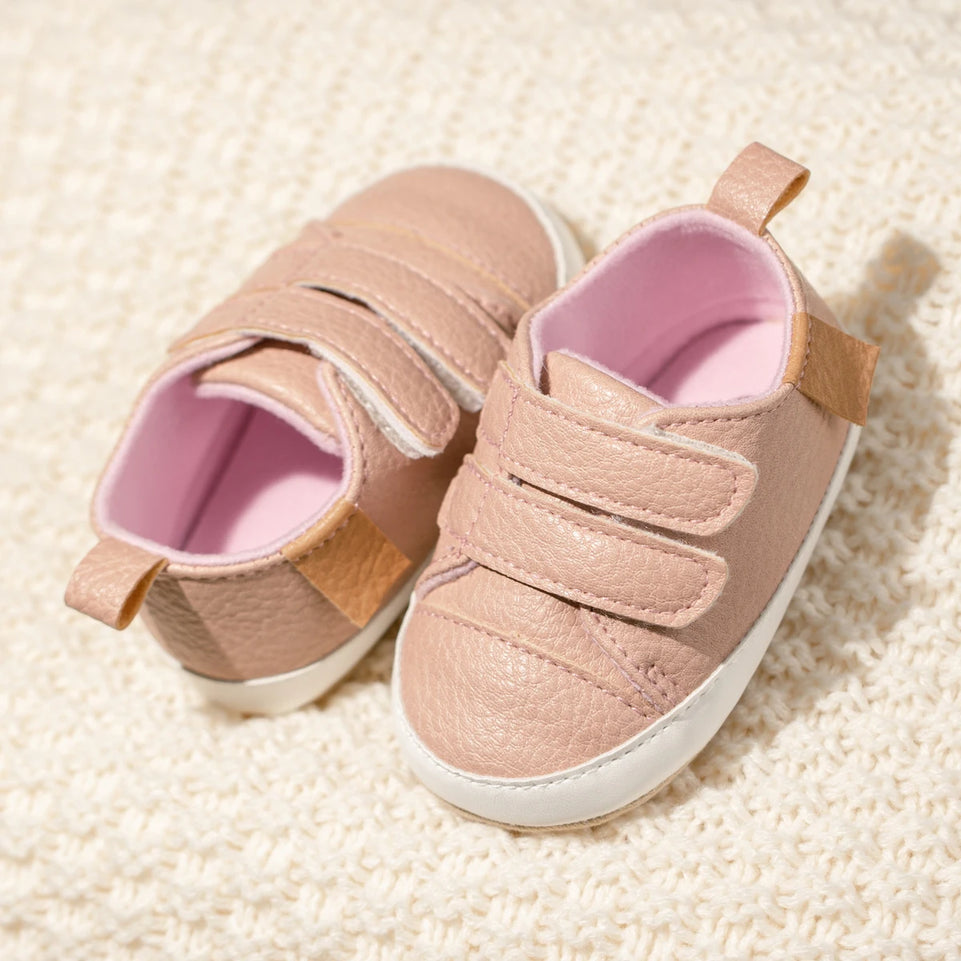 Newborn Baby Non-slip Toddler Shoes Boys Girls Baby Casual Foreign Fashion Baby Shoes Rubber Soft Bottom Shallow Baby Shoes