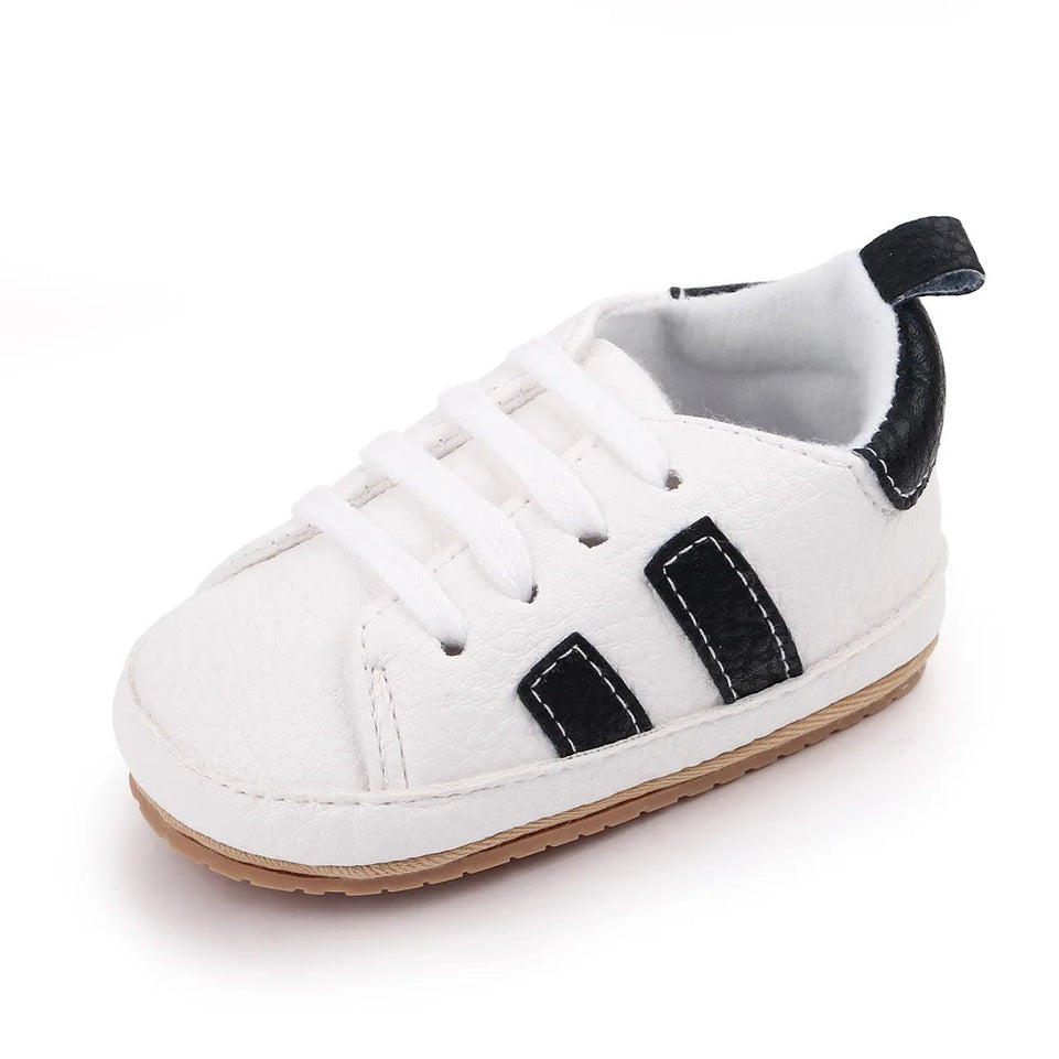 Newborn Baby Non-slip Toddler Shoes Boys Girls Baby Casual Foreign Fashion Baby Shoes Rubber Soft Bottom Shallow Baby Shoes