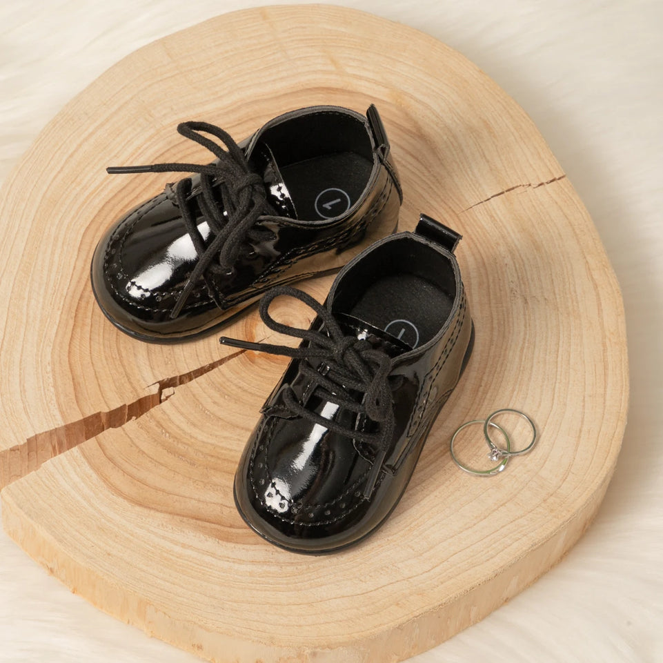 Classic Lace-up Baby Shoes Spring Boy and Girl British Style Baby Shoes Multi-color Baby Rubber Soles Non-slip Walking Shoes