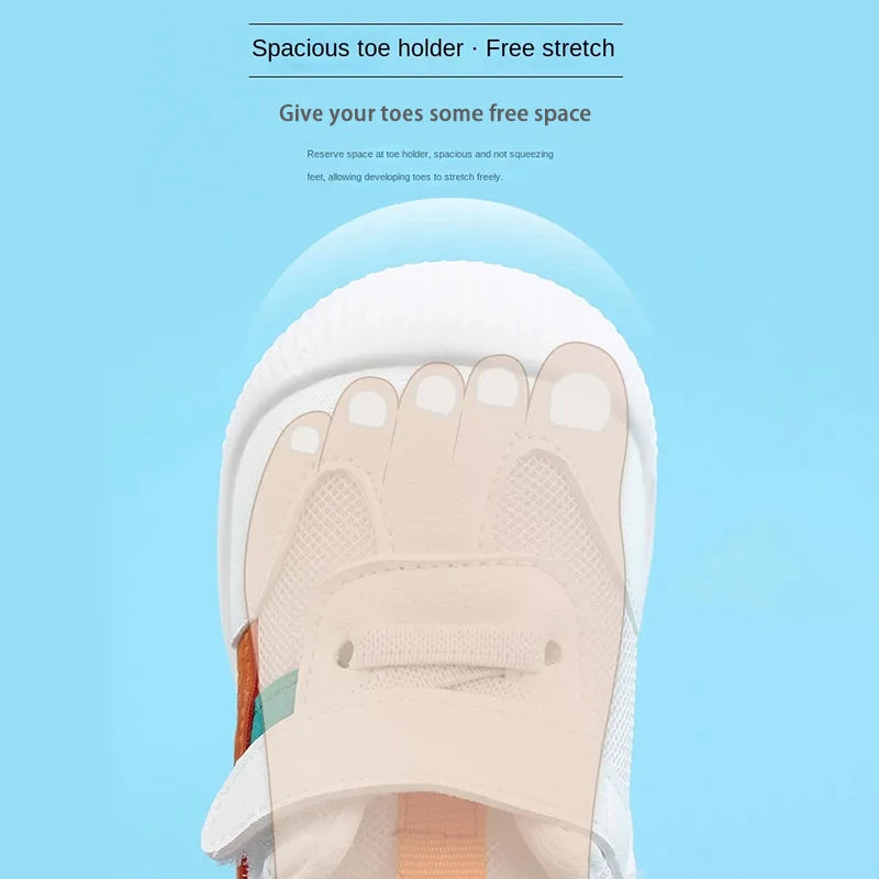 Baby Shoes 0-3 Years Old Soft Bottom Non-Slip Breathable Mesh Four Seasons Baby Shoes