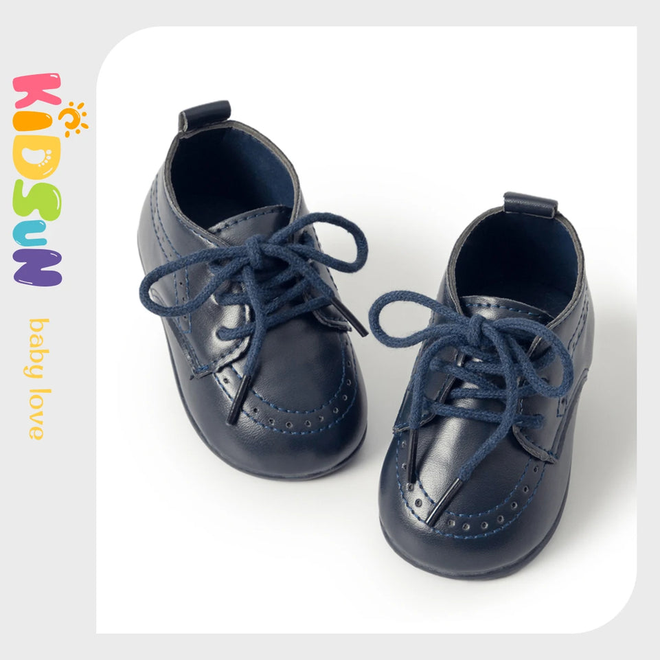 Classic Lace-up Baby Shoes Spring Boy and Girl British Style Baby Shoes Multi-color Baby Rubber Soles Non-slip Walking Shoes