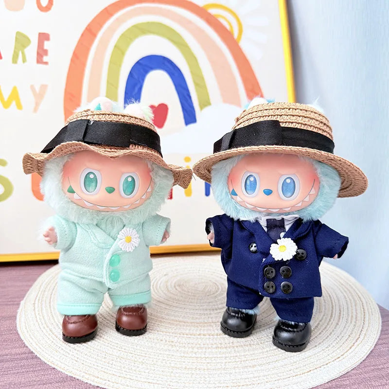 Labubu I II Clothes Pendant Labubu Sitting Baby Clothes Fashion Suit Cute Accessories