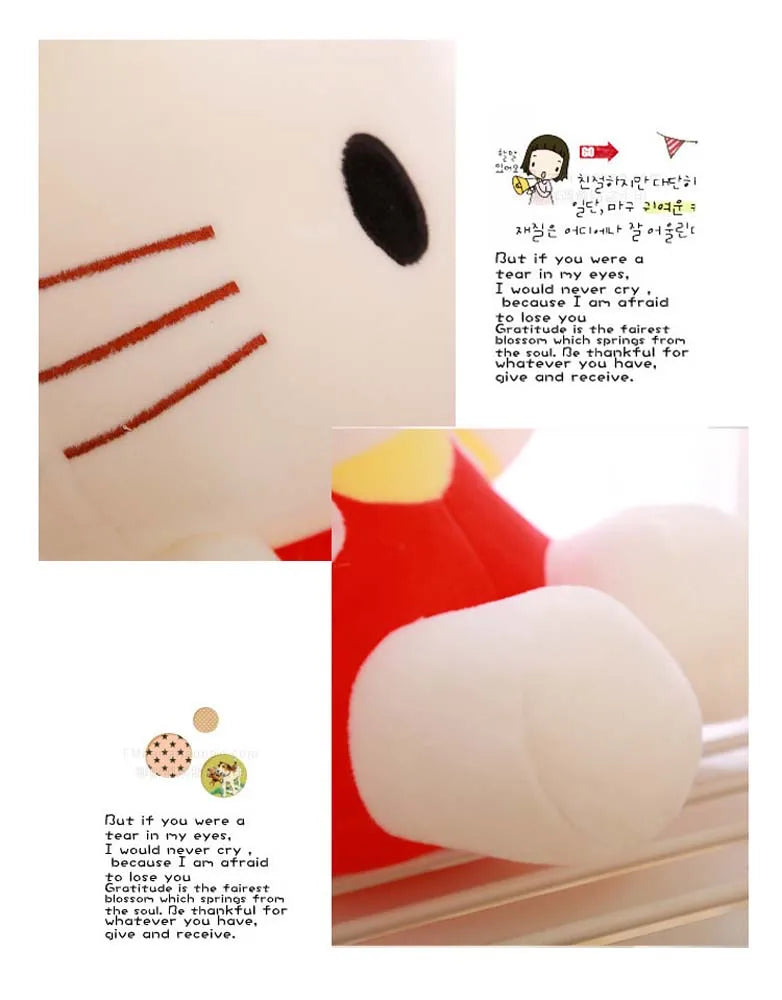 20cm Hello Kitty Plush Toys Cute Sanrio Movie KT Cat peluche Dolls Soft Stuffed kawaii Hello Kitty Toy Baby Christmas Gift