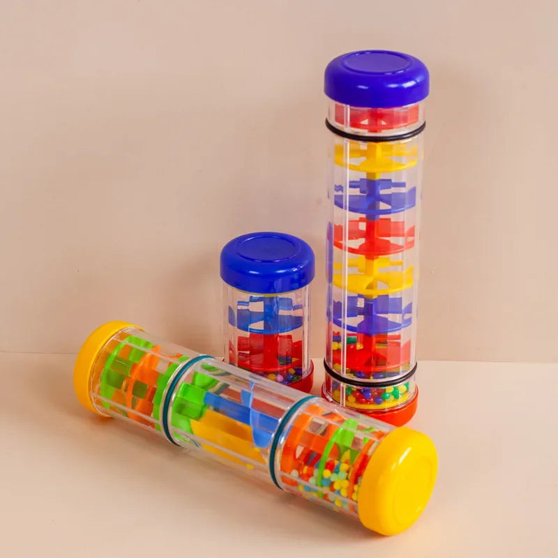 Montessori Baby Rain Stick Musical Toy Baby Rattles Early Educational Toy Musical Instrument Sensory Toys for Kids Children Gift