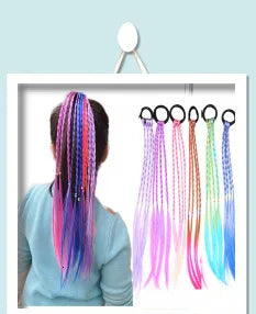 2PCS Cute Princess Five Star Color Double Head Headwear Kids Elastic Hair Bands Children Ropes Girls Accessories Baby Headdress
