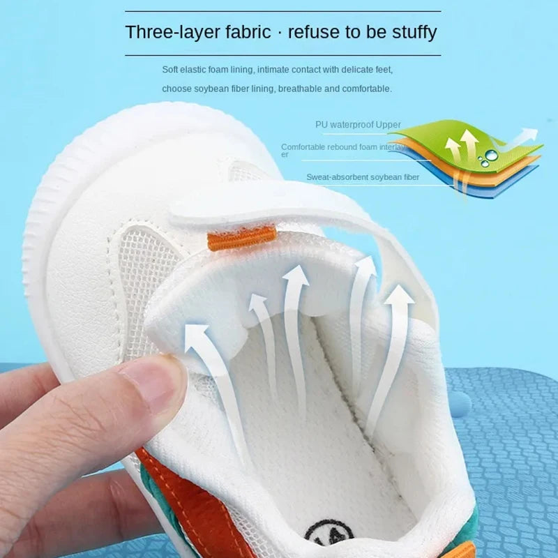 Baby Shoes 0-3 Years Old Soft Bottom Non-Slip Breathable Mesh Four Seasons Baby Shoes