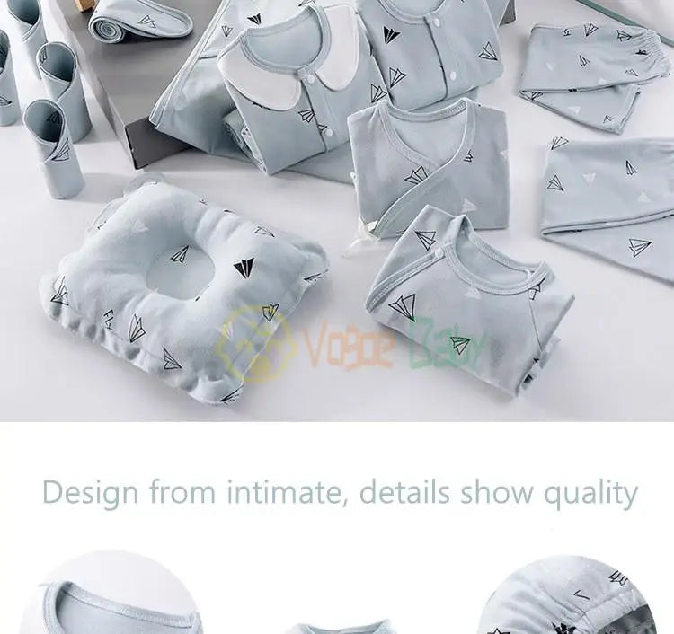 18/22 Pieces Newborn Clothes Baby Gift Pure Cotton Baby Set 0-6 Months Autumn And Winter Kids Clothes Suit Unisex Without Box