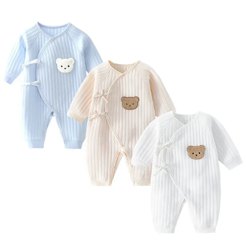 Baby Clothes Spring Autumn Newborn Girls Boys Clothes Knitting Overalls for Baby Soft 100 Cotton Long Sleeve Jumpsuit Bodysuit
