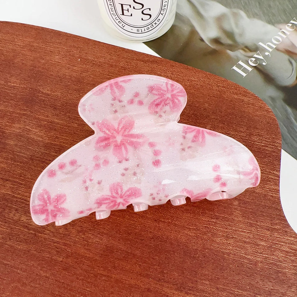 Artistic hair claw clip Flowers hair claws Floral hair claw Sweet hair clip claw Hair clips for girls Accessories for women