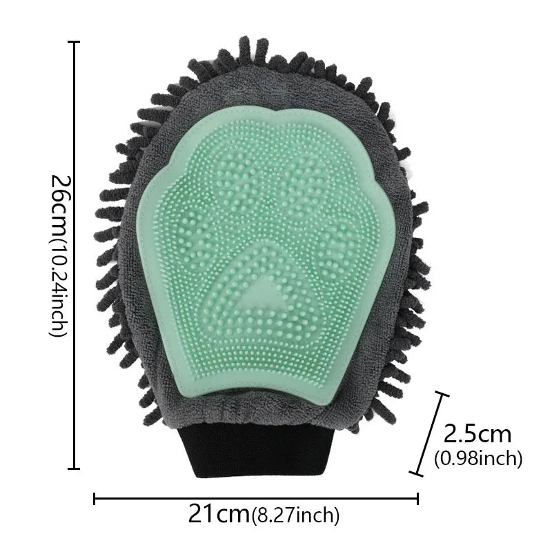 1PC Dog Grooming Brushes Shedding Comb Gloves Double-Sided Cleaning Massage Glove Dog Hair Removal Glove Dog Hair Removes Glove