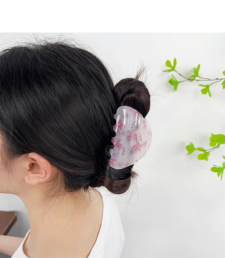 Artistic hair claw clip Flowers hair claws Floral hair claw Sweet hair clip claw Hair clips for girls Accessories for women