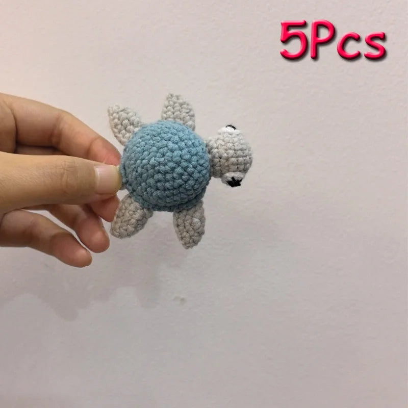 5pc Crochet Beads Animal Rabbit Chewable Beads DIY Wooden Teething Knitting Beads Jewelry Crib Sensory Toy Baby Teether