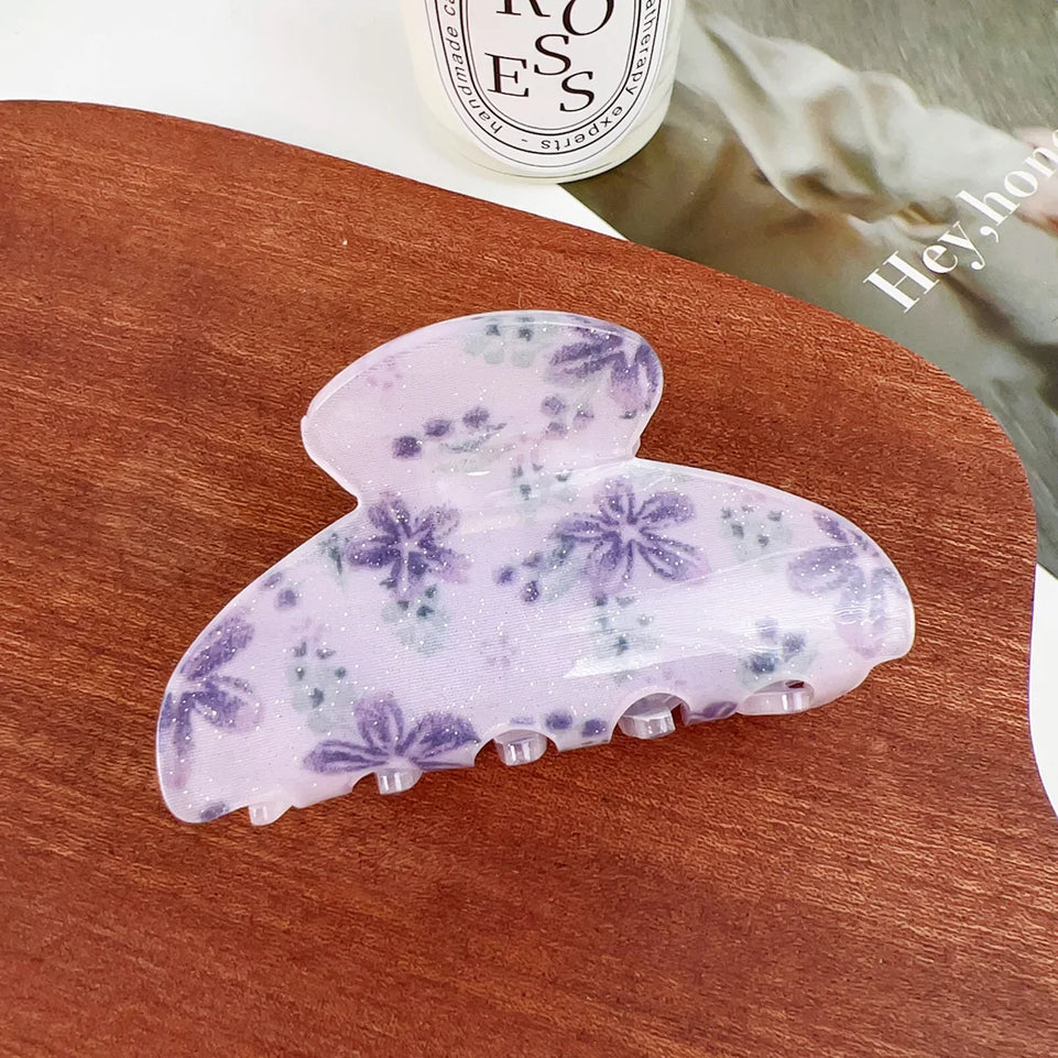 Artistic hair claw clip Flowers hair claws Floral hair claw Sweet hair clip claw Hair clips for girls Accessories for women