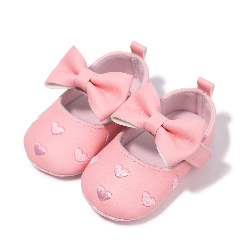 New Baby Boys Girls Shoes Love Bow Fringe Soft Soled Non-slip Footwear First Walkers Crib Shoes Moccasins Toddler Girls Shoesv