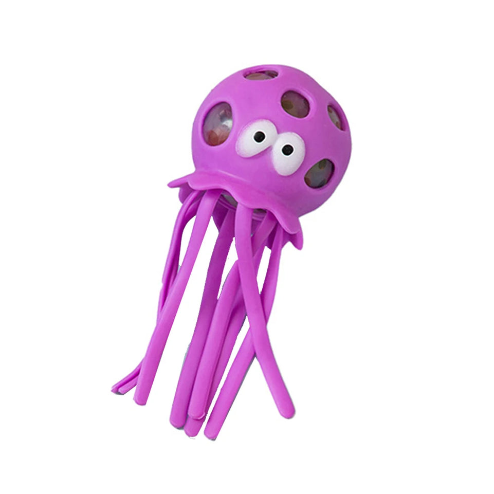 Summer Swimming Play Water Bathroom Toy Baby Bath Toys Sponge Water Absorbing Octopus Squeezing Stress Relief Toys for Children
