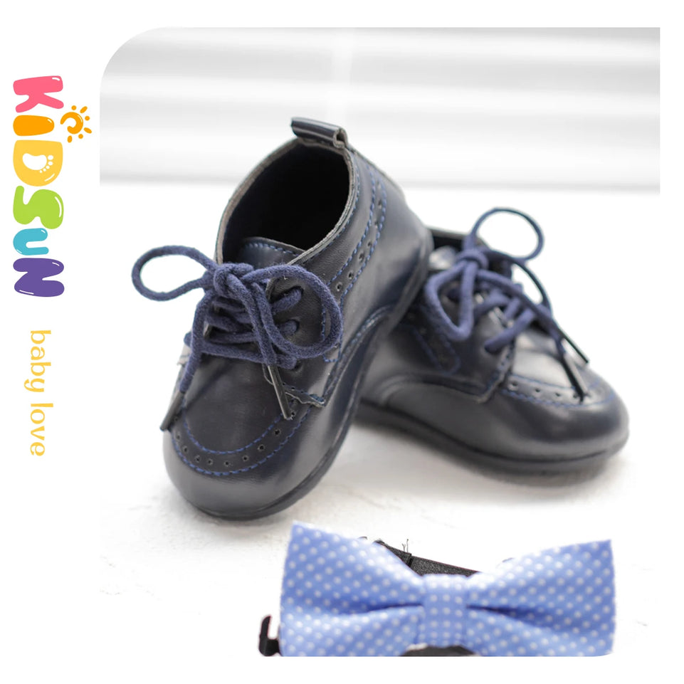 Classic Lace-up Baby Shoes Spring Boy and Girl British Style Baby Shoes Multi-color Baby Rubber Soles Non-slip Walking Shoes