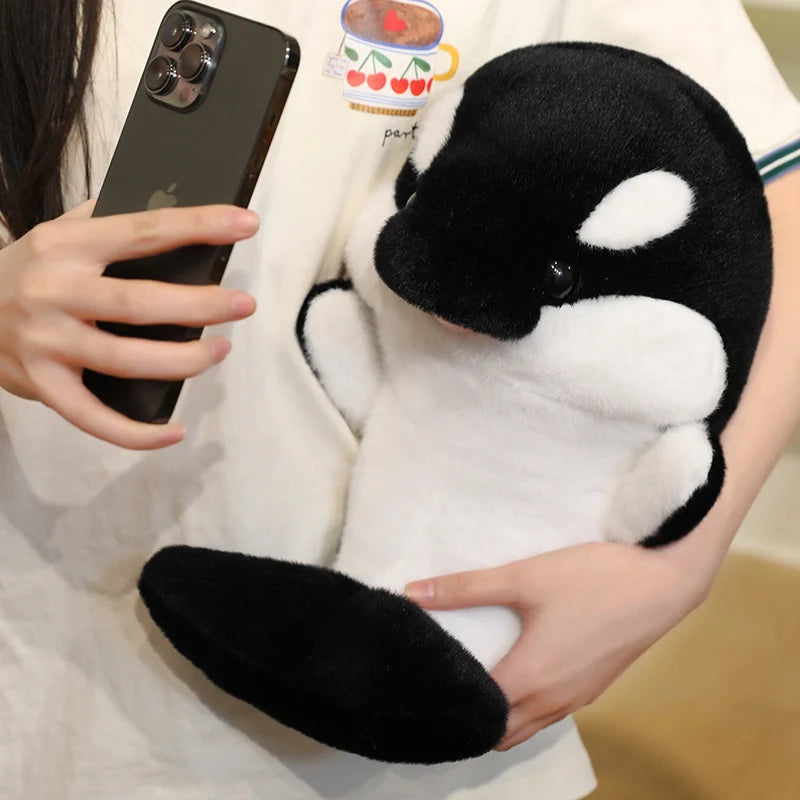 35/50cm Kawaii Killer Whale Plush Toys Stuffed Orcinus Orca Fish Doll Cute Shark Cartoon Soft Sleep Pillow Kids Girls Baby Gift
