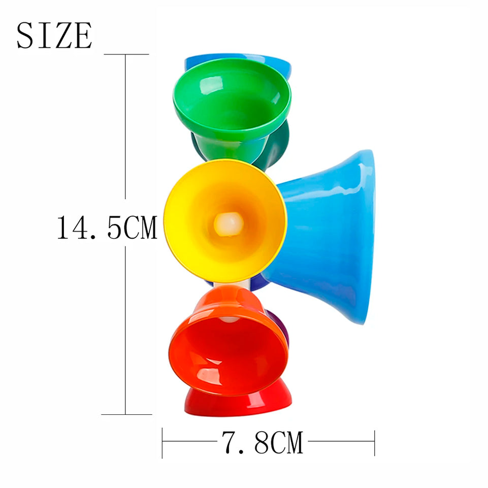 Orff Musical Instrument Set Colorful 8-Note Hand Bell Children's Music Toy Baby Early Education Beautiful Christmas Gift