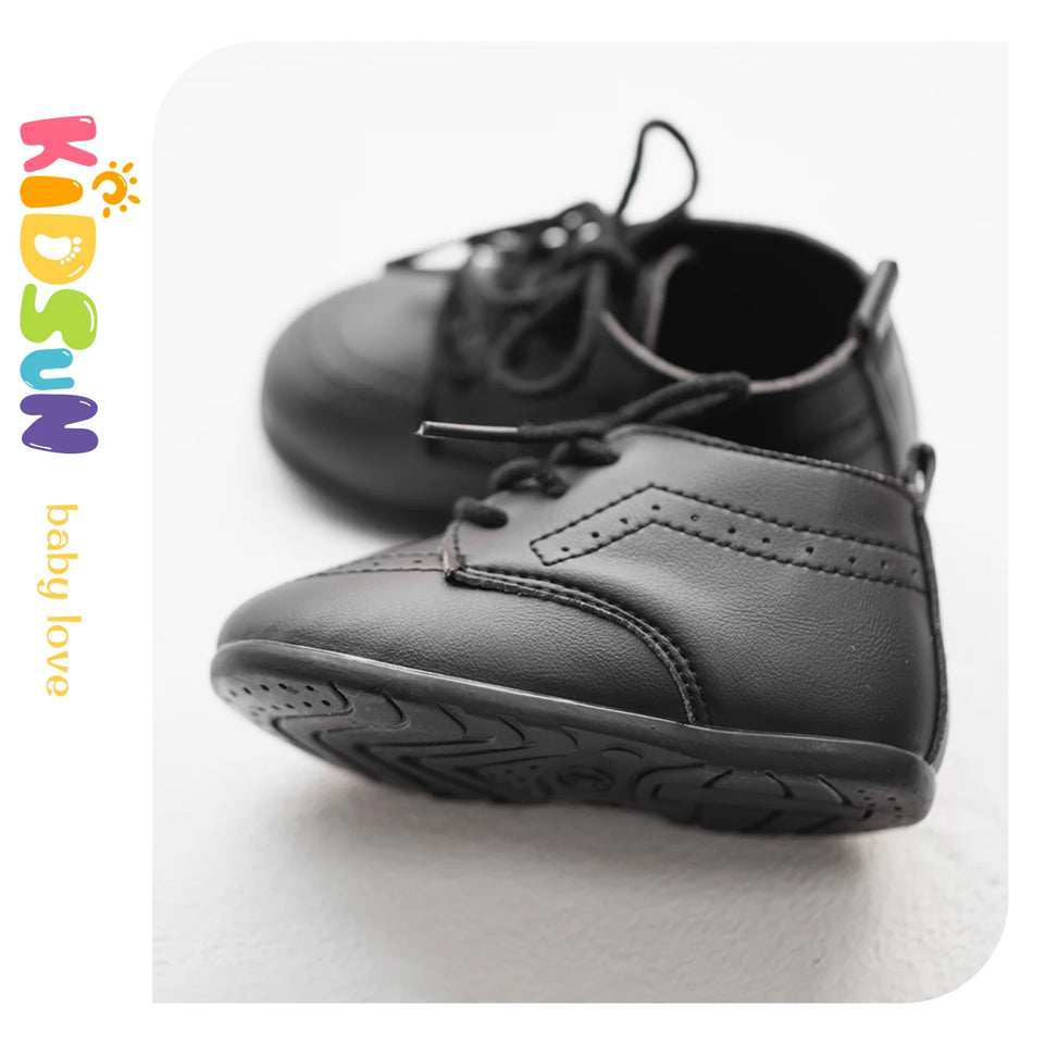 Classic Lace-up Baby Shoes Spring Boy and Girl British Style Baby Shoes Multi-color Baby Rubber Soles Non-slip Walking Shoes