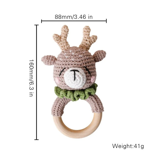 Handmade Rattan Rattles Educational Toys for Kids Crib Mobile Hand Bell Baby Accessories Infant Sensory Toy Baby Teether GIfts
