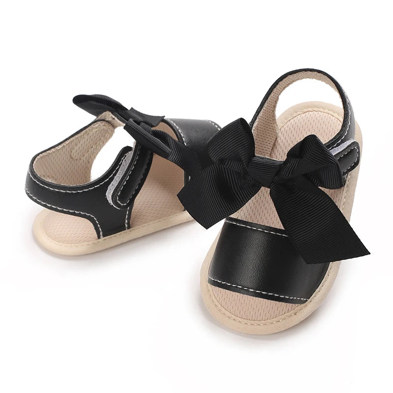 3-Color Girls Prewalker Baby Shoes Summer 0-18 Months Baby Shoes Soft Soles Breathable Sandal Toddlers