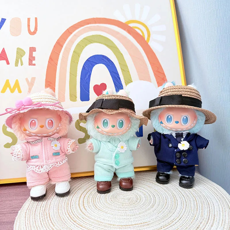 Labubu I II Clothes Pendant Labubu Sitting Baby Clothes Fashion Suit Cute Accessories