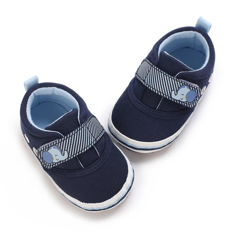 Newborn Baby Shoes Boys' Baby Casual Soft Sole Non slip PU Leather First Walking Shoe Crawling Baby Shoes 0-18 Months