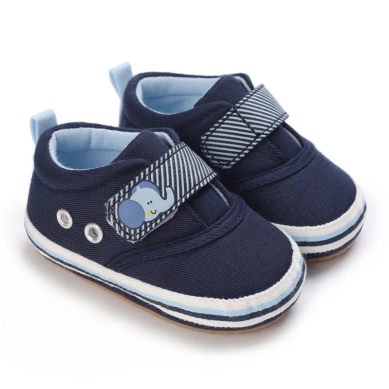 Newborn Baby Shoes Boys' Baby Casual Soft Sole Non slip PU Leather First Walking Shoe Crawling Baby Shoes 0-18 Months