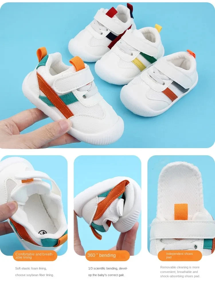 Baby Shoes 0-3 Years Old Soft Bottom Non-Slip Breathable Mesh Four Seasons Baby Shoes