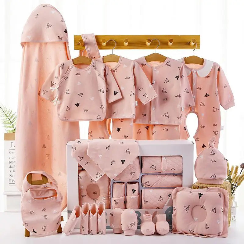 18/22 Pieces Newborn Clothes Baby Gift Pure Cotton Baby Set 0-6 Months Autumn And Winter Kids Clothes Suit Unisex Without Box