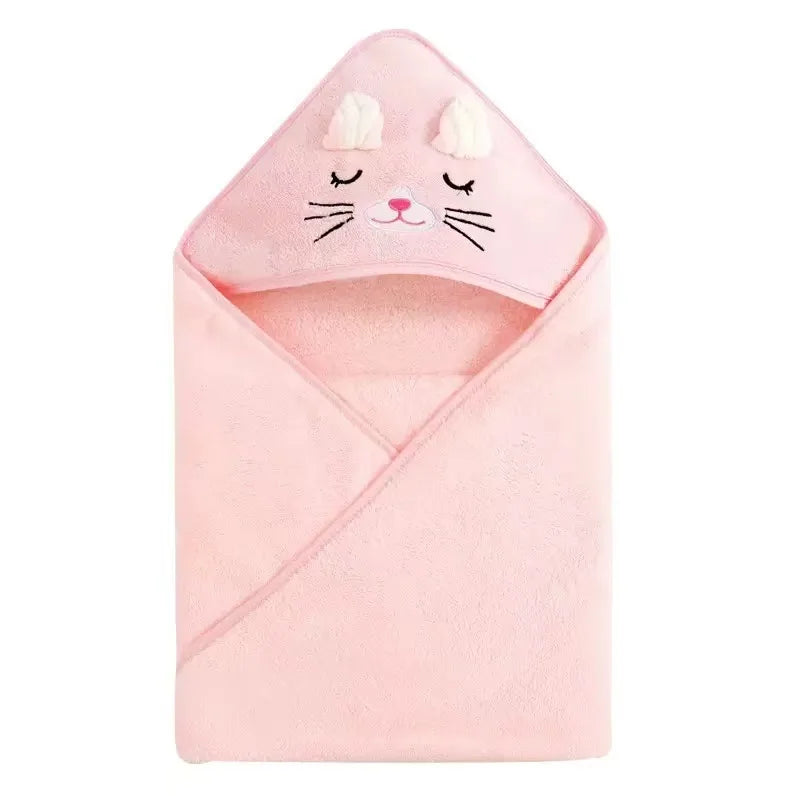Baby Bathrobe Baby Bath Towel Boy Girl Blanket Change Diaper Cute Cartoon Bath Towel Newborn Children Bedding