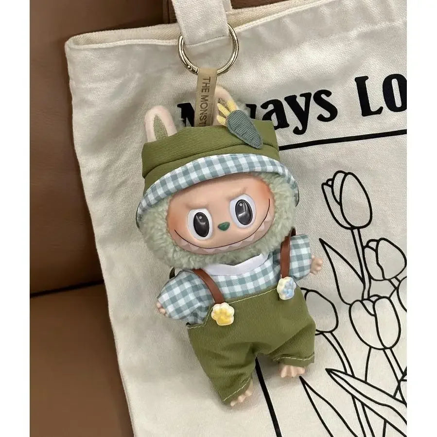 (No dolls) For 17 cm Ropa labubu V1/V2/V3 baby clothes skirt set cute dress up toy for labubu outfits decoration