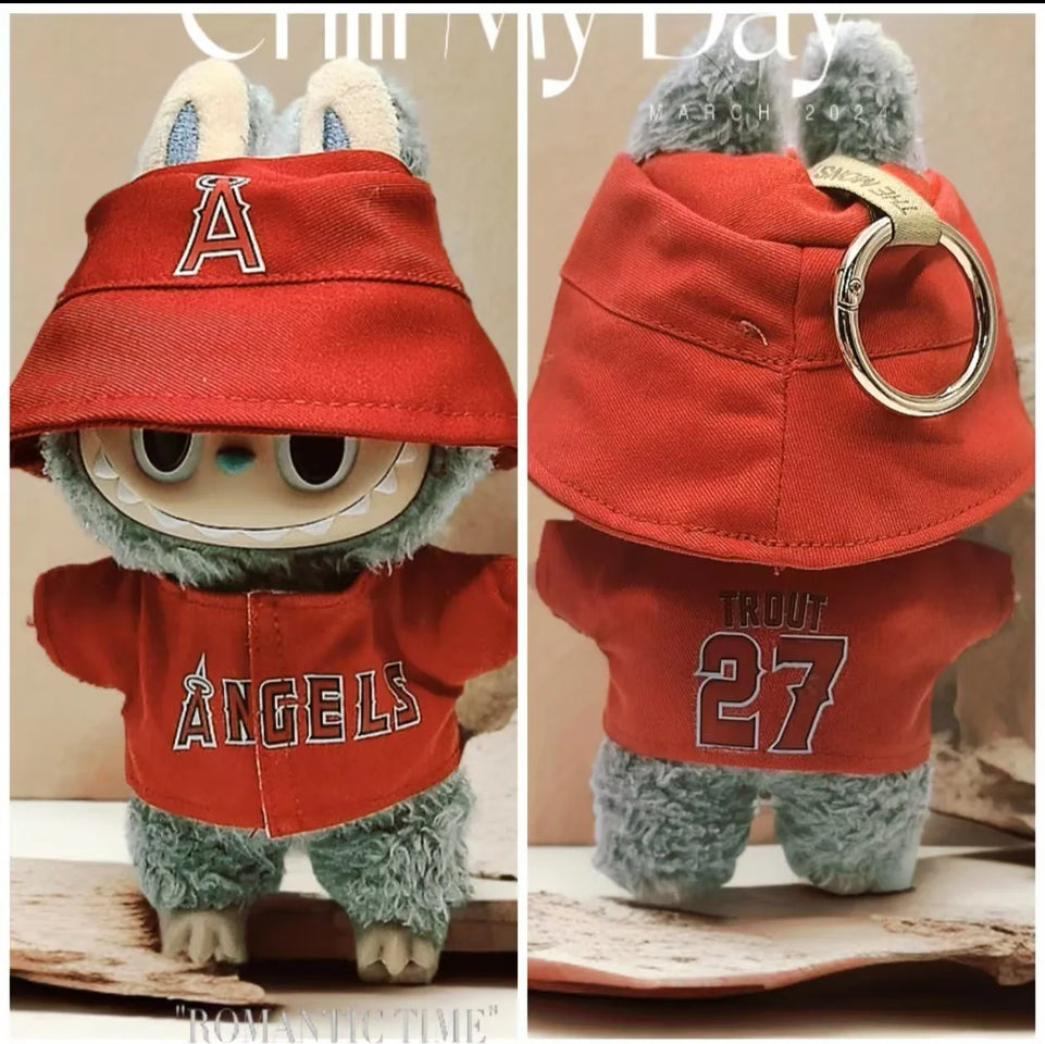 Clothes only] one, two, three generations of LABUBU doll baby clothes blind box Labubu cheerleading clothes fashion cute suit