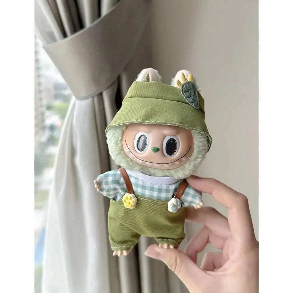 (No dolls) For 17 cm Ropa labubu V1/V2/V3 baby clothes skirt set cute dress up toy for labubu outfits decoration