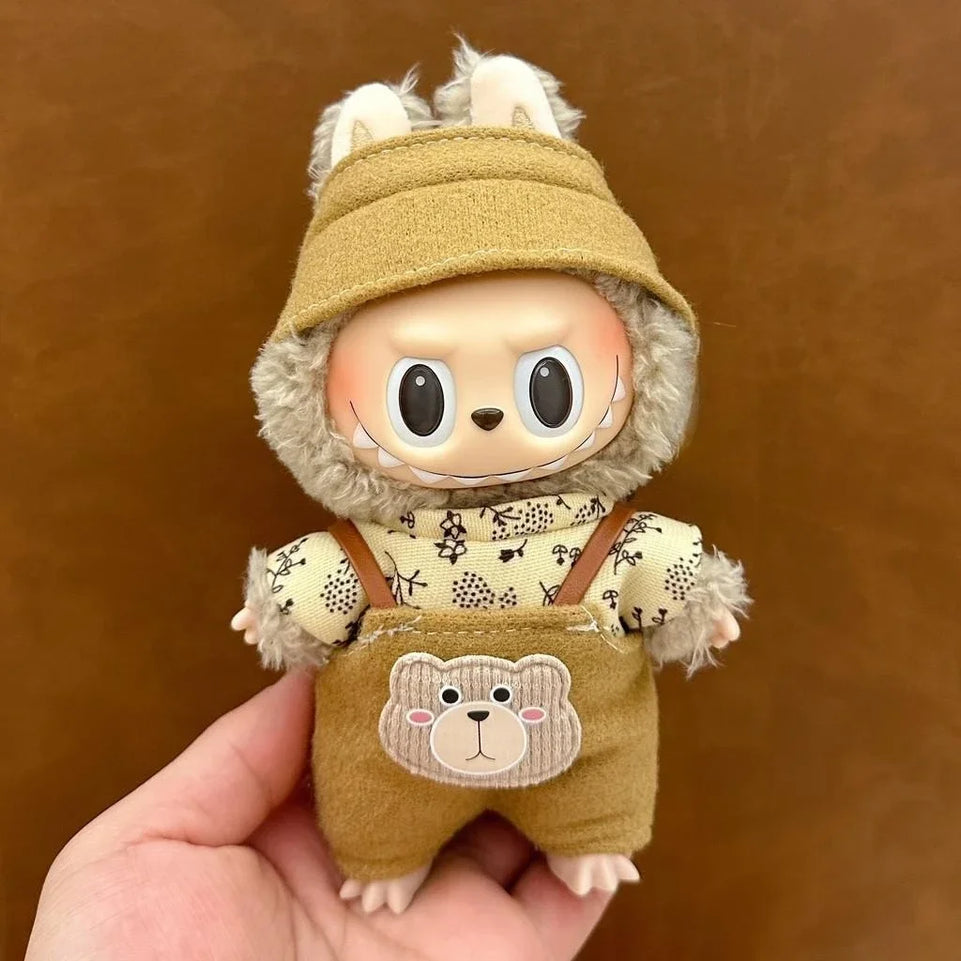 (No dolls) For 17 cm Ropa labubu V1/V2/V3 baby clothes skirt set cute dress up toy for labubu outfits decoration