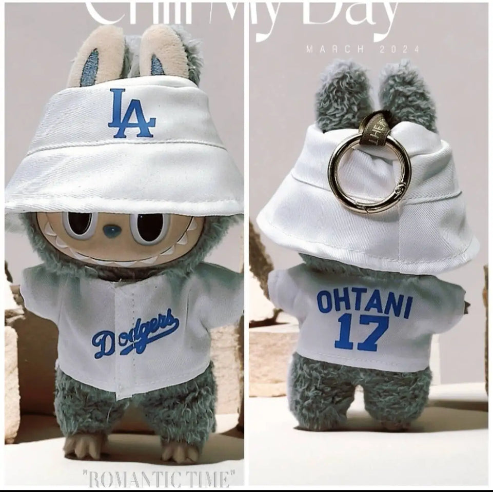 Clothes only] one, two, three generations of LABUBU doll baby clothes blind box Labubu cheerleading clothes fashion cute suit
