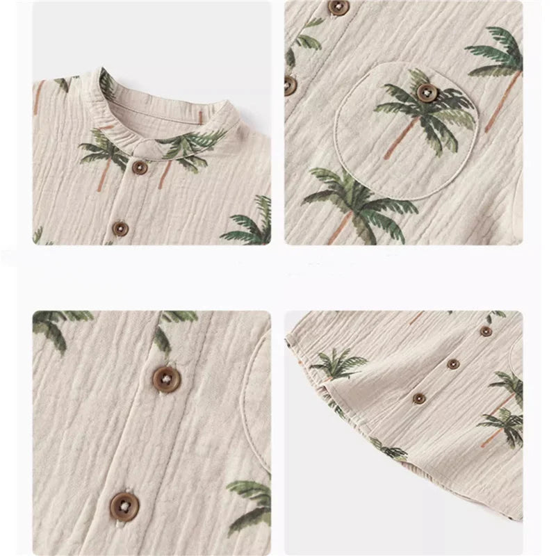 Fashion Printed Kids Baby Clothes Set Summer Organic Cotton Boy Short Sleeve Tshirt + Pant 2Pcs Toddler Boy Clothes