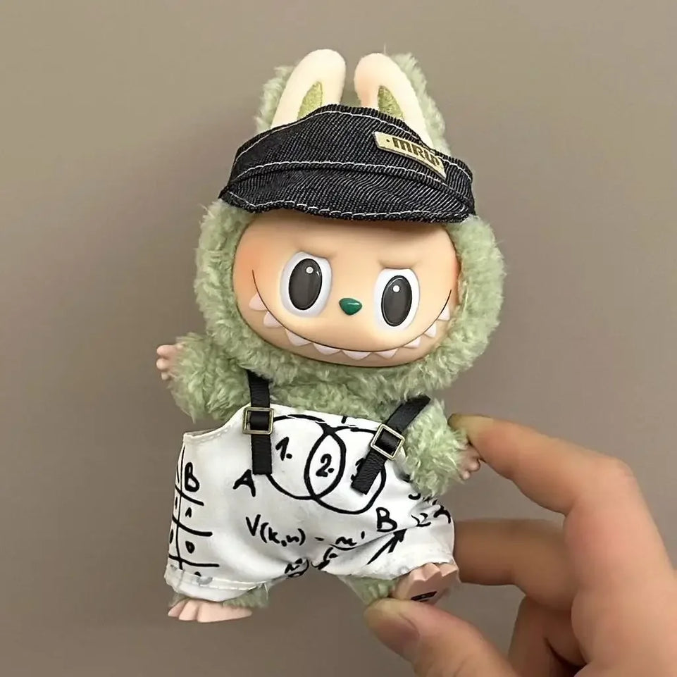 (No dolls) For 17 cm Ropa labubu V1/V2/V3 baby clothes skirt set cute dress up toy for labubu outfits decoration