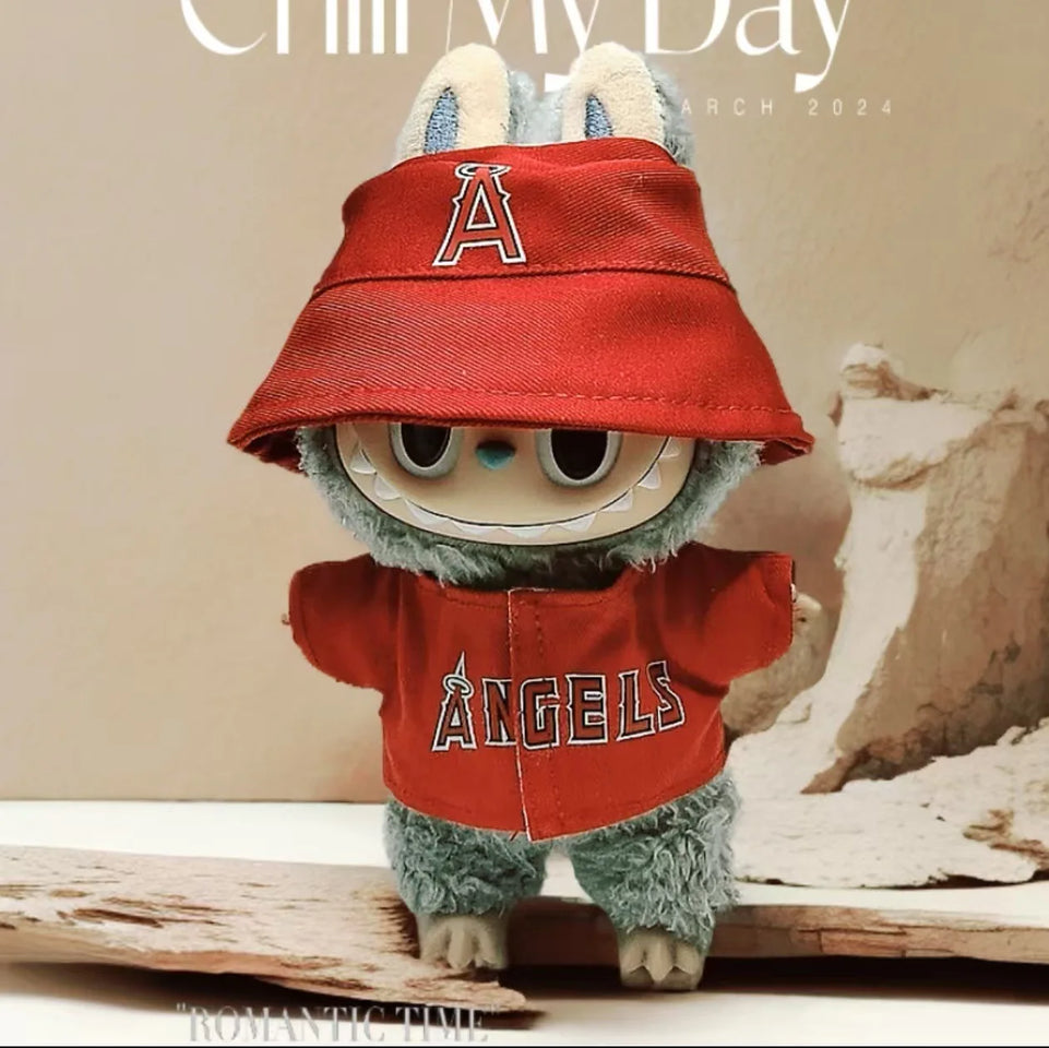 Clothes only] one, two, three generations of LABUBU doll baby clothes blind box Labubu cheerleading clothes fashion cute suit