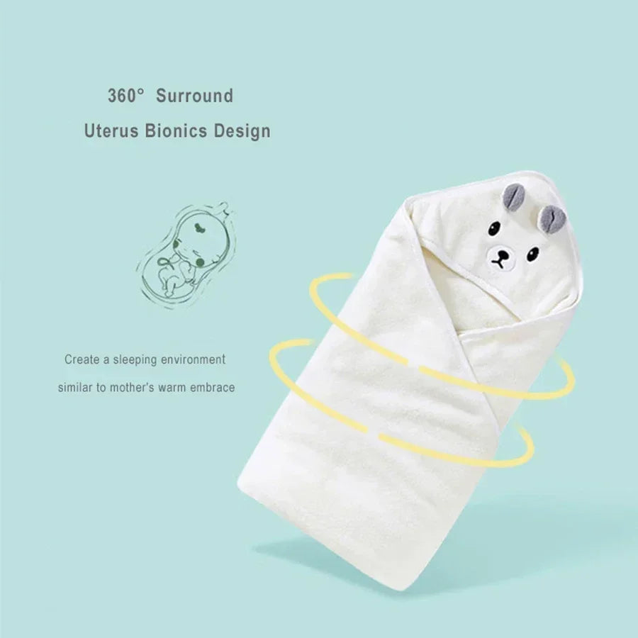 Baby Bathrobe Baby Bath Towel Boy Girl Blanket Change Diaper Cute Cartoon Bath Towel Newborn Children Bedding