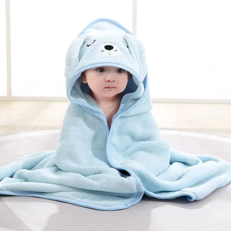 Baby Bathrobe Baby Bath Towel Boy Girl Blanket Change Diaper Cute Cartoon Bath Towel Newborn Children Bedding