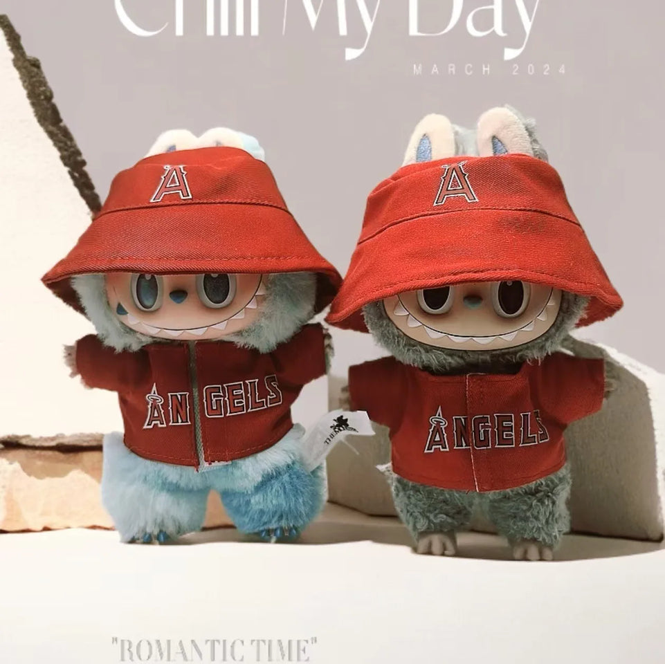 Clothes only] one, two, three generations of LABUBU doll baby clothes blind box Labubu cheerleading clothes fashion cute suit
